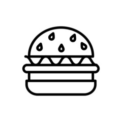 BURGER NEW ICON VECTOR SIMPLE