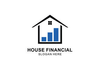 symbol  house financial logo icon design inspiration