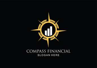 Symbol Icon Compass Financial Logo Design inspiration