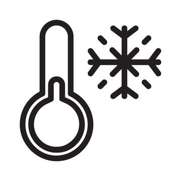 recommend clip art: Cold , Winter outline icon.
