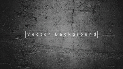 Vector background scratch texture. Grey concrete wall background.