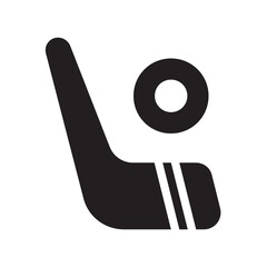 Ice hockey , Winter solid icon.