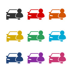 Car Dealer Icon color set