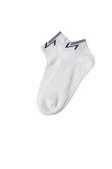 White short mens socks isolated on white background
