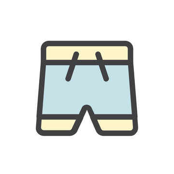recommend clip art: Shorts , Summer filled outline icon.
