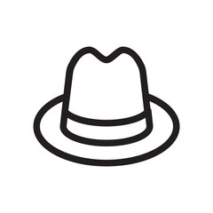 Hat , Summer outline icon.