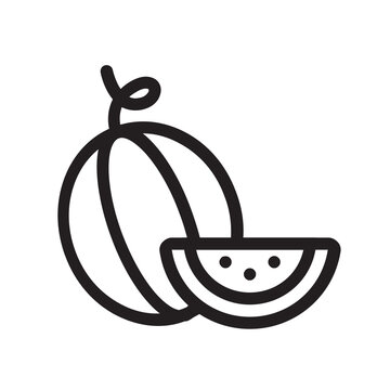 recommend clip art: Watermelon , Summer outline icon.