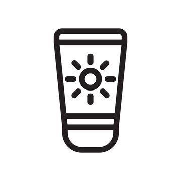 recommend clip art: Sunscreen , Summer outline icon.