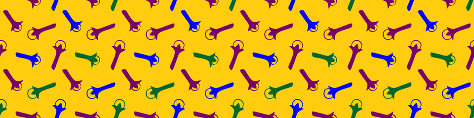 Vector seamless pattern of carnation in flat style. Background or texture of seasonings, food additive, spices