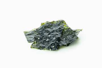 Dry seaweed nori isolated on white background