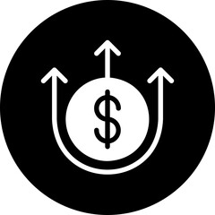 profit glyph icon