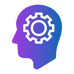 thinking gradient icon