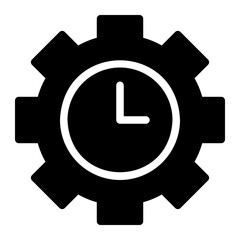 time management glyph icon
