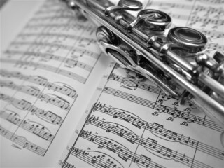 Flute and musical score