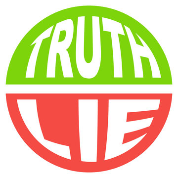 Lie detector gauge icon, truth misinformation polygraph power