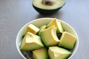 avocado halved and cut in chunks