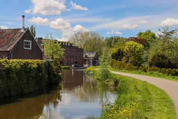Naklejka na ściany i meble Ring canal of the Zuidplaspolder in Nieuwerkerk aan den IJssel
