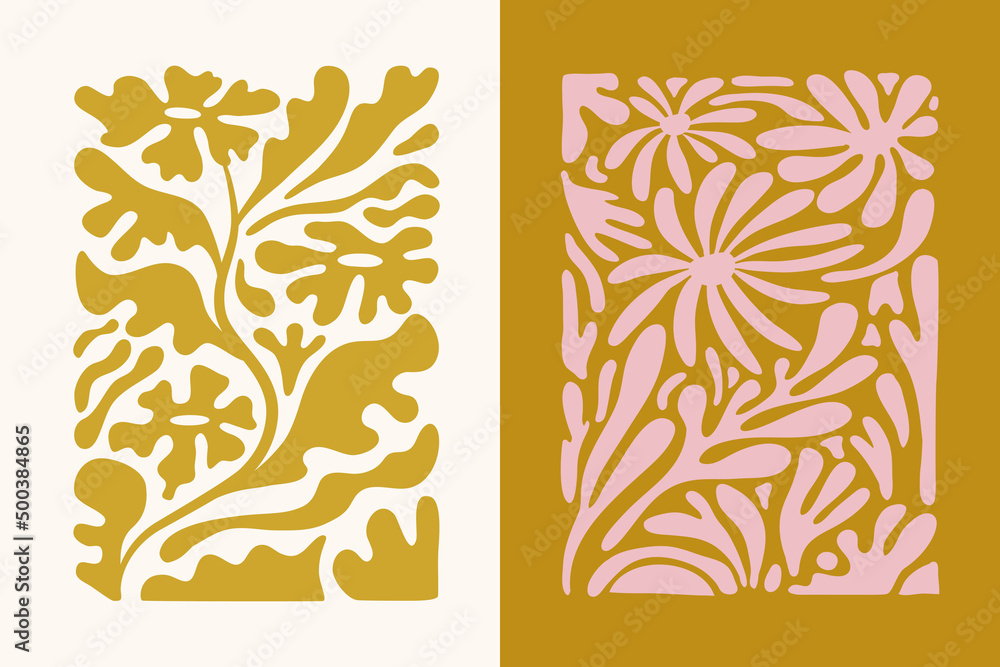 Aufkleber vector illustration collection - trendy abstract creative minimalist prints and compositions for wal