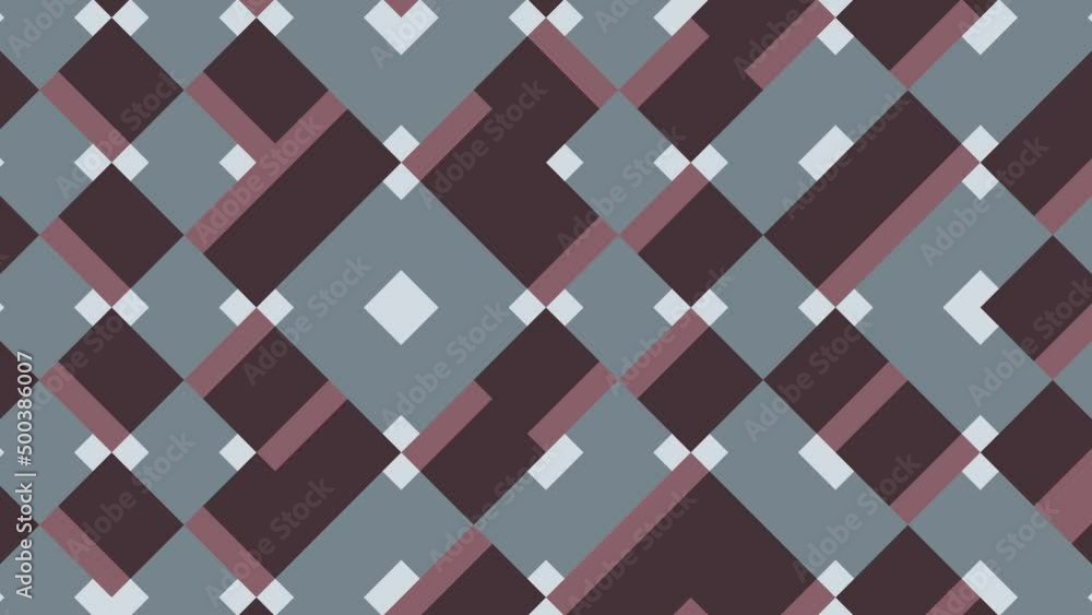 Poster abstract seamless loop animated pattern with multicolor geometric shapes. motion graphic background 