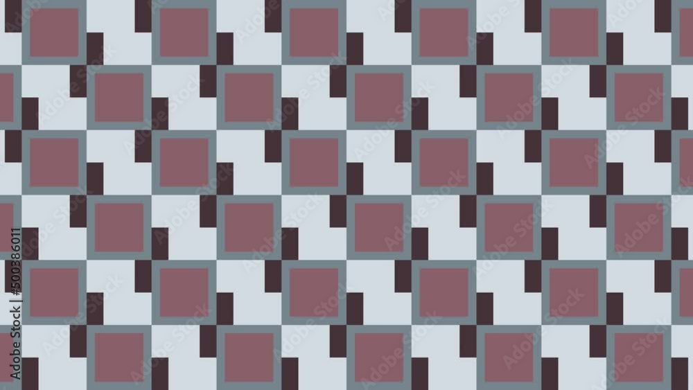 Aufkleber abstract seamless loop animated pattern with multicolor geometric shapes. motion graphic background 