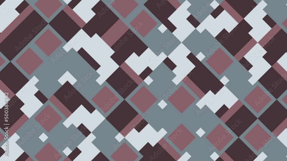 Aufkleber abstract seamless loop animated pattern with multicolor geometric shapes. motion graphic background 