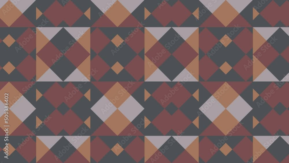 Aufkleber abstract seamless loop animated pattern with multicolor geometric shapes. motion graphic background 