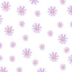 Purple flowers pattern