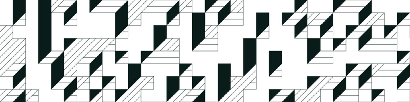 Implementation of Edward Zajec&rsquo;s &ldquo;Il Cubo&rdquo; from 1971. Essentially a Truchet tile set of 8 tiles and rules for placement art illustration