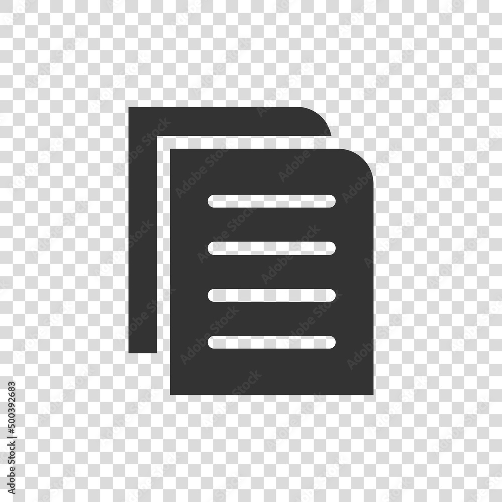 Aufkleber contract document icon in flat style. report folder stamp vector illustration on isolated background