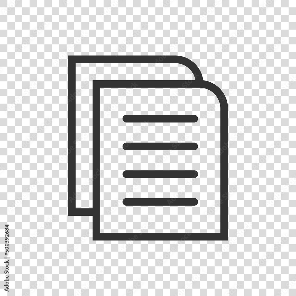Aufkleber contract document icon in flat style. report folder stamp vector illustration on isolated background