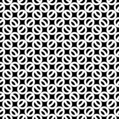 Stylized circles pattern. Circular figures seamless ornament. Geometric motif. Rounds background. Circle shapes ornate. Ethnic image. Digital paper, textile print, web design, abstract. Vector art