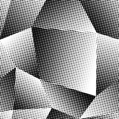 Seamless pattern deformation optical illusion halftone gradient