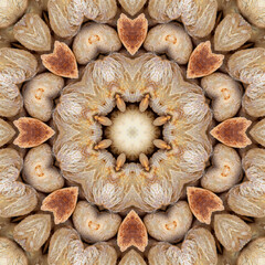 kaleidoscope, mandala, abstract pattern, homemade buns