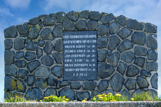 Monument watersnoordramp Texel 1953 - Monument to the flood disaster Texel 1953