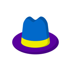 Hat , Summer flat icon.