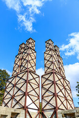 初春の韮山反射炉　静岡県伊豆市　Nirayama Reverberatory Furnace in early spring. Shizuoka-ken Izu city.