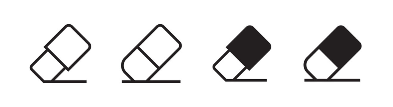 Eraser icon design element suitable for websites, print design or app