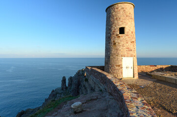 Fototapeta na wymiar Frehel Tower with seascape