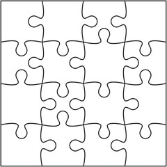 Jigsaw puzzle vector