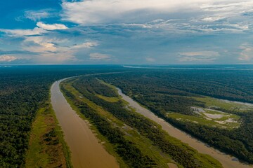 Peruvian Amazon Rainforest - Amazon River Drone