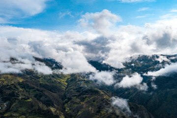 Sky view with clouds, Paradise in Peru - Andes