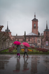 Obraz premium Rain in town