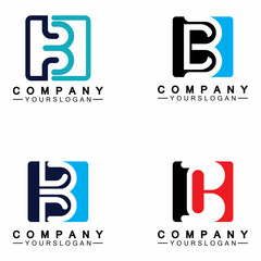 letter B logo vector, letter B business logo,Modern unique creative B logo design, Minimal B initial based vector icon.