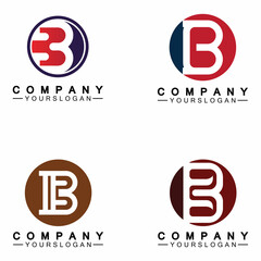letter B logo vector, letter B business logo,Modern unique creative B logo design, Minimal B initial based vector icon.
