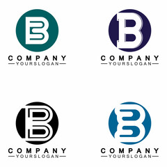 letter B logo vector, letter B business logo,Modern unique creative B logo design, Minimal B initial based vector icon.