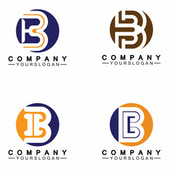 letter B logo vector, letter B business logo,Modern unique creative B logo design, Minimal B initial based vector icon.
