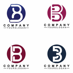 letter B logo vector, letter B business logo,Modern unique creative B logo design, Minimal B initial based vector icon.