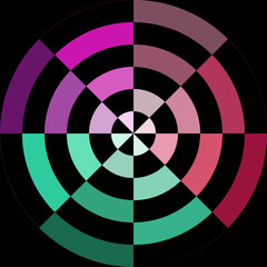 Abstract geomertic shapes. Abstract wall art, contemporary style. Minimalistic vecor design in bright colours. Round, circle shapes