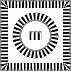 Ancient Greek frames patterns, set of antique borders from Greece