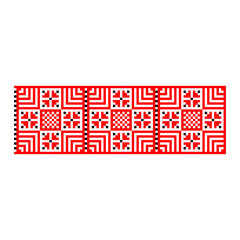 Pixelized pattern Vyshyvanka Traditional Ethnic Ukrainian Seamless Pattern slavic ornament